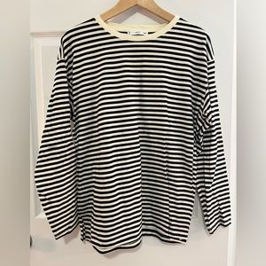 Mango Long-sleeve Striped Tee